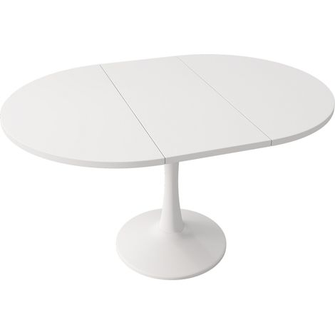 GagaTable extensible ovale blanche 100 140 x 100 x 75 cm (1/5)