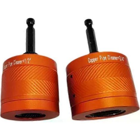 Rohrreiniger-Set für Kupferrohre (1/2 Zoll & 3/4 Zoll) A69E zur Reinigung von Rostflecken und Farbe auf Kupferrohren und verschiedenen anderen Metallrohren – JXLGV (1/4)