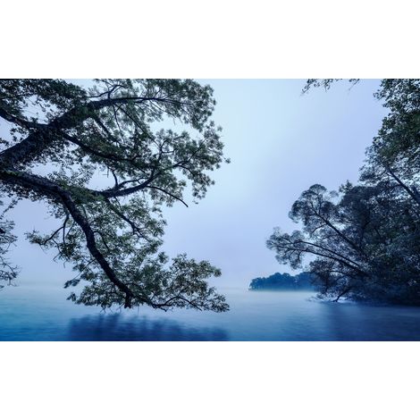 Papier peint panoramique naturel Eaux Bleues (1/4)