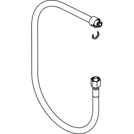 Flexible de 1500 mm avec raccord de compression