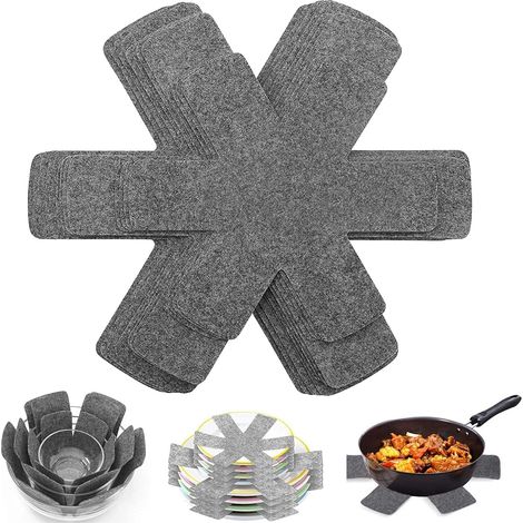 Coque de protection anti-rayures pour casserole, coussin thermique antidérapant pour ustensiles de cuisine (1/5)