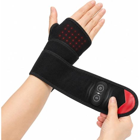 Masseur portatif sans fil avec fonction chauffante, 3 niveaux de chaleur et fonction vibration. (1/5)