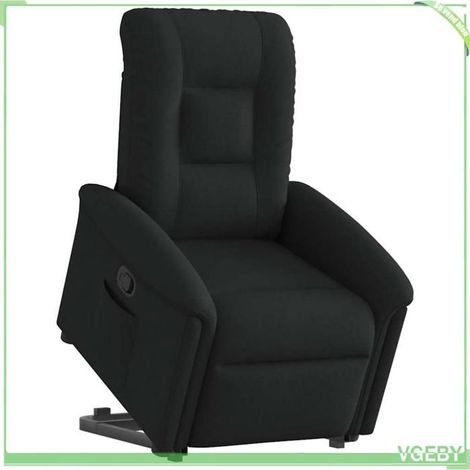 Fauteuil inclinable - 7291712427541 - Noir - Tissu 100% polyester - Moteur levage électrique (1/5)