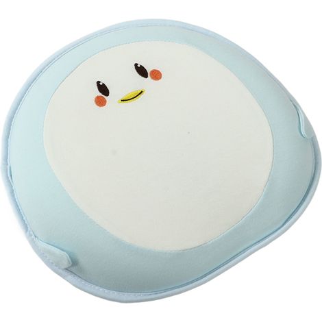 Babykissen, atmungsaktiv, stützend, schweißabsorbierend, komfortabel, für Autositz und Kinderbett, blau, 25 x 24 x 3 x 1,5 cm / 9,84 x 9,44 x 0,6 Zoll (1/5)