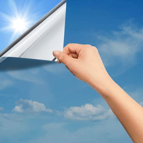 SWANEW Pellicola per finestre a specchio Anti calore protezione solare Anti UV blu. 60x200CM (1/5)