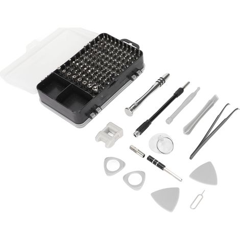 Kit tournevis électronique 112 en 1 magnétique mini précision outil réparation DIY avec étui pour PC ordinateur portable montre (1/5)