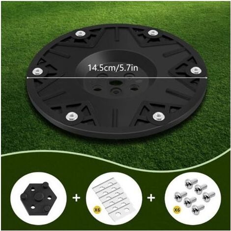 1 Disque Lame 6 Lames Fibre De Verre Nylon Polyamide Acier Inoxydable Pour Robot Tondeuse (1/5)