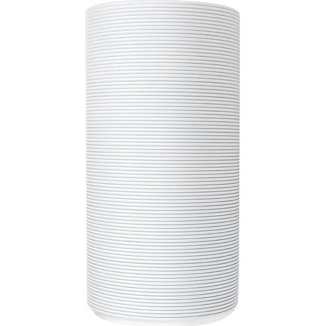 Tuyau d'évacuation de climatiseur en polypropylène pliable et extensible, blanc, diamètre 130 mm, longueur 3 m