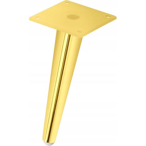 Gamba per mobile, piedino per divano letto, loft dorato H130, obliquo, robusto SL012S (1/5)