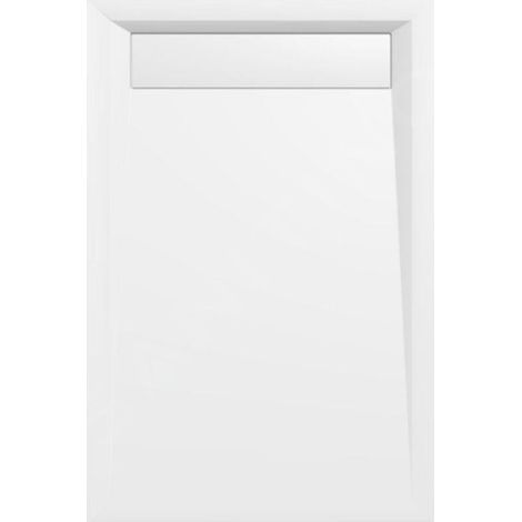 Receveur de douche à encastrer 120x80 cm en marbre synthétique – Fond lisse avec bonde – Installation au sol – 71604 – Polysan (1/5)