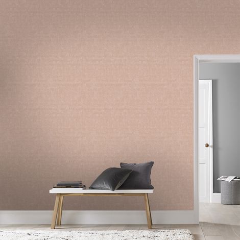 Papier peint intissé Triangles luxe 1005 x 52cm Rose Or (1/5)