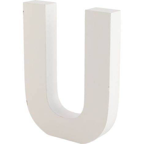 grande lettre en bois décorative alphabet à suspendre au mur (1/4)