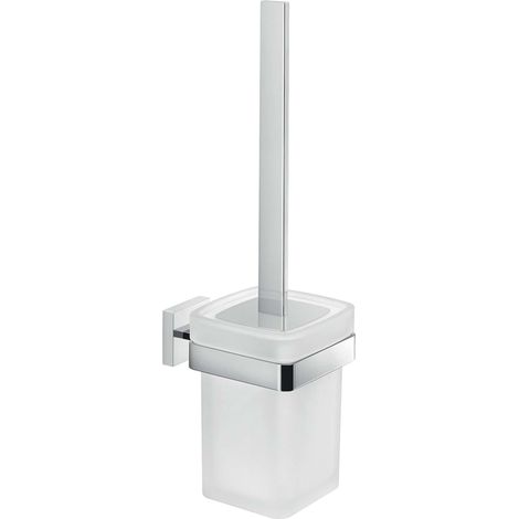 Sapho Gedy Elba - Hängende WC-Bürste, Milchglas, Chrom A033313 (1/4)