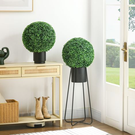 Palla di bosso artificiale 2 pezzi Ø40 cm per interni ed esterni, verde HAVRYA (1/5)