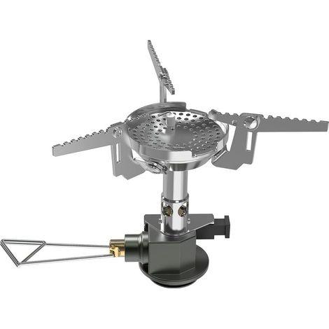 Réchaud pour Randonnée et Camping Portable avec Valve Micro-Régulée Équipement de Cuisine Ultraléger et Compact à Propane pour Randonnée,Trekking,Chasse et Utilisation d'Urgence (1/3)
