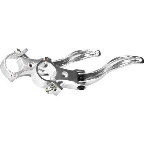 Poignées de frein VTT en alliage aluminium 24mm, couleur argent, accessoire vélo (1/5)