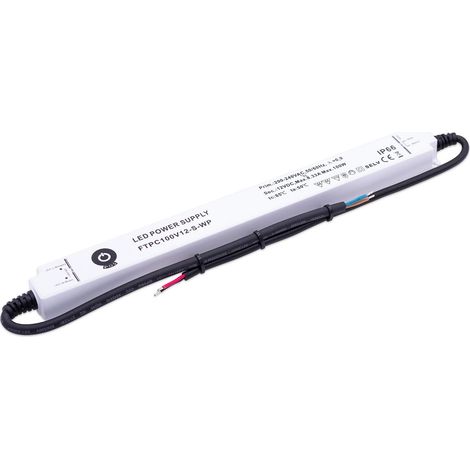 GLP FTPC100V012-S-WP LED Netzteil extrem flach für Möbeleinbau 99.6W 12V 8.33A IP66 Schaltnetzteil CV (1/3)