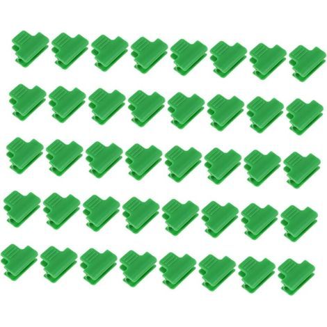Lot de 40 colliers de serrage pour serre, serre-tubes, serre-film, serre-ombre, serre-plantes, accessoires de serre, pinces de support de jardin (1/5)