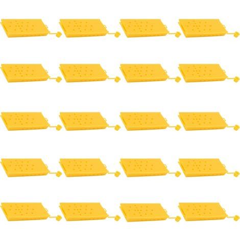 20 cages reines jaunes en plastique, boîtes capture abeilles, outil transport apiculture, matériel apiculteur (1/5)