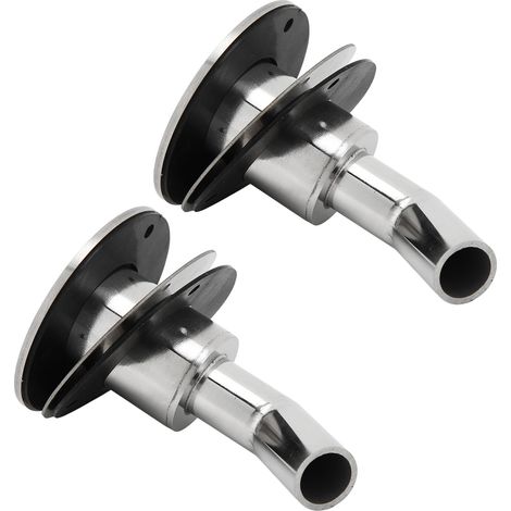 22mm Traversée Coque Échappement Inox 316 Poli Miroir pour Chauffage Stationnaire Diesel (1/5)