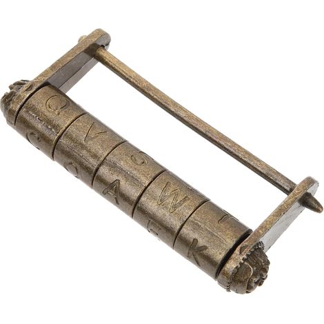 Cadenas à Mot de Passe Vintage en Alliage de Zinc pour Boîte et Tiroir Style Chinois Rétro Décoratif Serrure Sculptée pour Décoration (1/5)