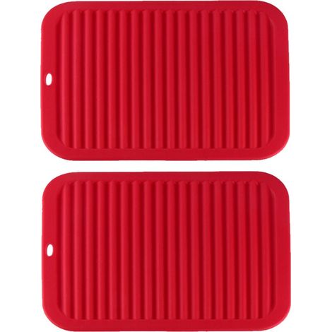 Dessous de plat polyvalent - Dessous de plat en silicone résistant à la chaleur - Supports de cuisson durables et flexibles pour plan de travail de cuisine... (1/5)