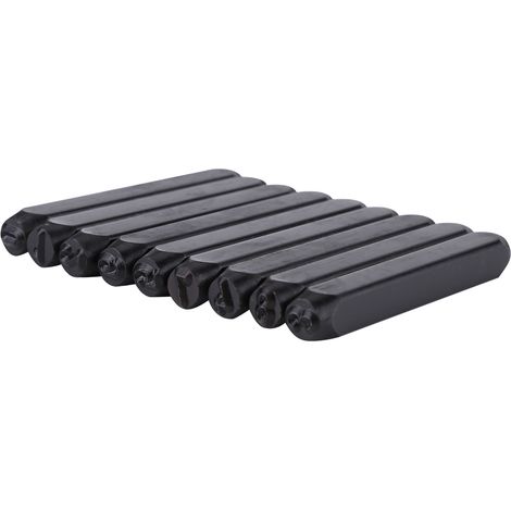 Kit de 36 poinçons en acier carbone pour gravure de lettres et chiffres avec étui de rangement (1/5)
