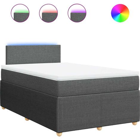 Maison Exclusive - Boxspringbett mit Matratze Dunkelgrau 120x200