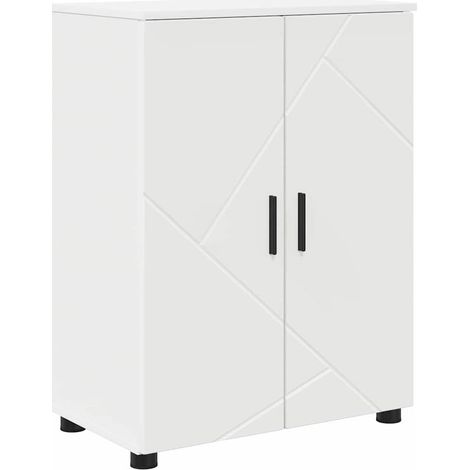 Cabinet de salle de bain avec stockage Blanc 60 x 35 x 80 cm CFW834013 (1/5)