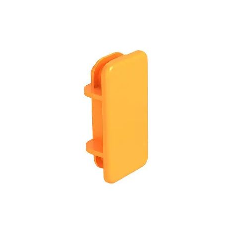 OBO Bettermann Embout pour rail profilé MS 21 41x21mm Polyéthylène orange pastel RAL 2003, 1122904 (1/2)