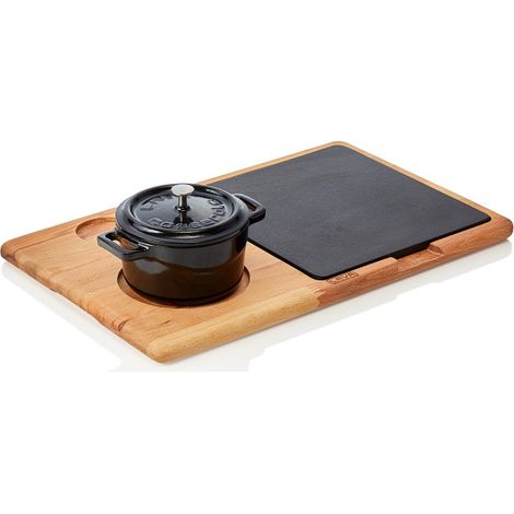 WAS - Assiette de service - cocotte et plaque en fonte