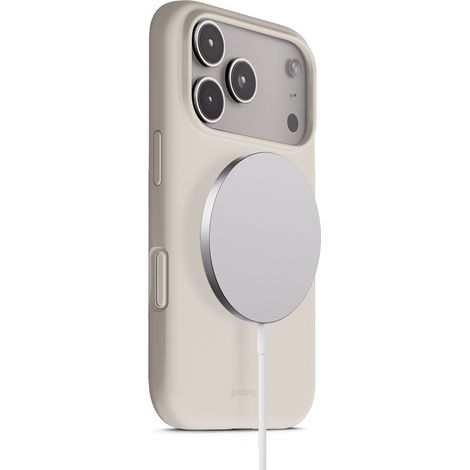 Funda magnética Crong Color Cover - MagSafe para iPhone 17 Pro Max (Beige piedra) (1/5)