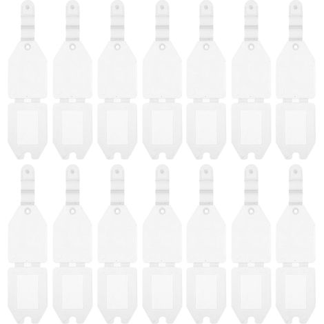 ULTECHNOVO Support Blanc pour Étiquettes en Plastique ou