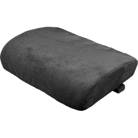 Coussin Ergonomique Lombaire en Coton Mémoire et Velours Noir, la (1/5)