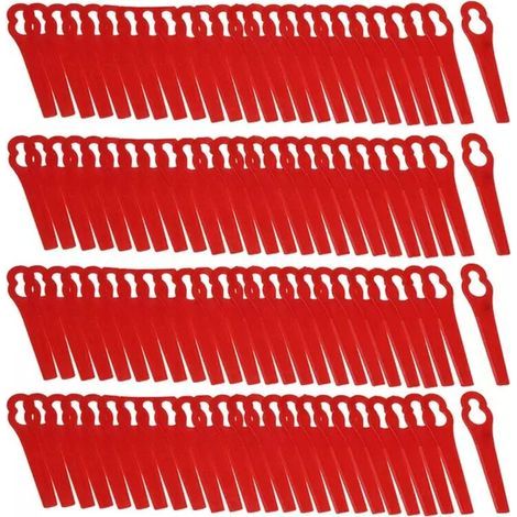 Lot de 100 Lames en Plastique de Rechange pour Coupe Bordure Florabest LIDL FRTA 20 A1,FAT 18B3, FRT18A (1/5)