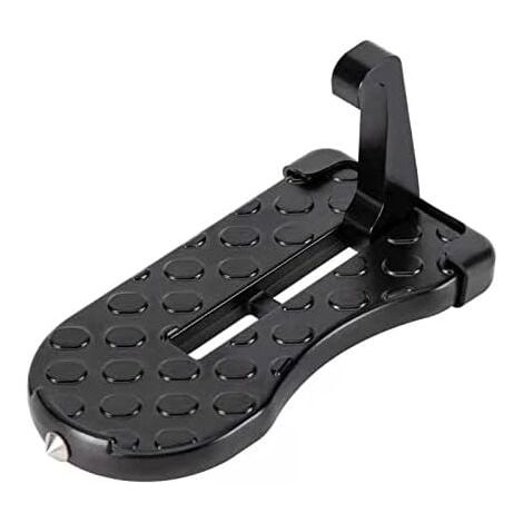 Pedal plegable para coche, escalón universal, pedal con gancho para cerradura de puerta, pedal auxiliar con martillo de seguridad (16 x 7,5 cm) (1/4)