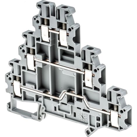 Bloc de jonction rail DIN Phoenix Contact UT 2.5-3L, A visser, Gris ( Prix pour 1 )