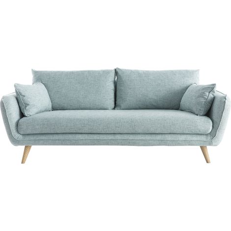 Sofa skandinavisch 3 Plätze eisblau CREEP