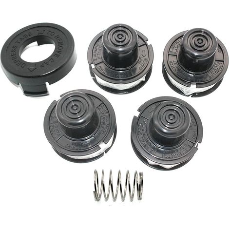 Compatible avec Black+Decker GL250/GL310/GL360/GLC500/ST200, kit avec 4 bobines de fil pour coupe-bordures.