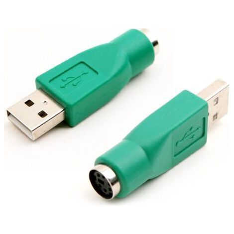PS/2 vers USB de Adaptateur, Adaptateurs USB Mâle vers PS/2 Fem, Adaptateur Clavier PS/2 vers USB de Remplacement pour Connecteur de Souris D'ordinateur et Clavier (1/4)