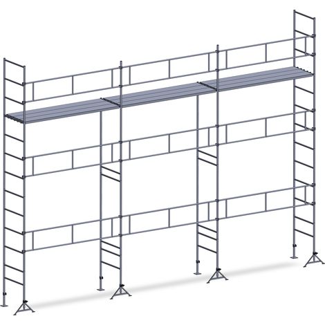 Echafaudage ES49 maçon 70 m² Garde-corps 1 niveau plancher