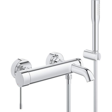 Grohe – Mitigeur thermostatique bain/douche 1/2" avec set de douche – Finition chromée – Technologie SilkMove – 33628001 (1/7)