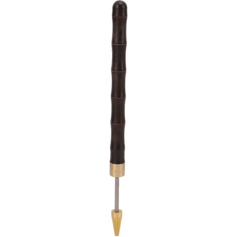 Penna per tingere i bordi della pelle con manico in legno di sandalo e manico in bambù, adatta per lavori e progetti di artigianato in pelle. (1/5)