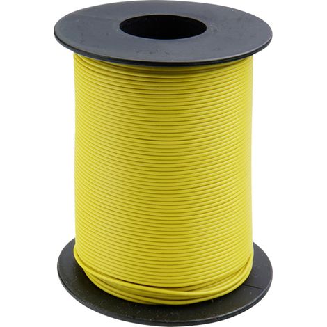 Donau Elektronik 105-3-100 Schaltdraht 1 x 0.20 mm² Gelb 100 m
