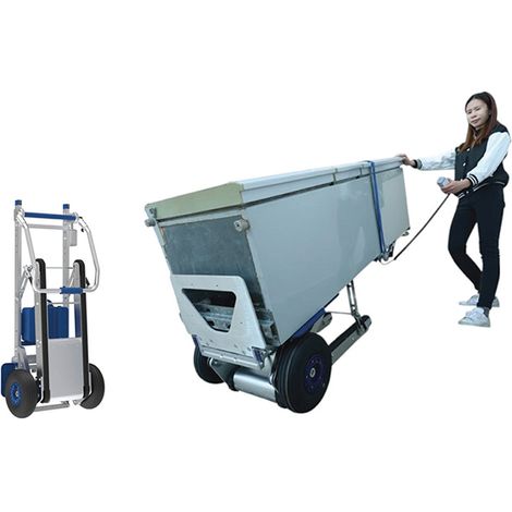 Matisère – Diable électrique pliable pour escaliers – Charge 150kg – Vitesse de montée 25 à 40 marches/min – Batterie lithium amovible (1/5)