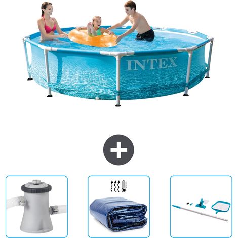 Piscine Intex Cadre Rond - 305 x 76 cm - Inclus Accessoire CB78 (1/5)
