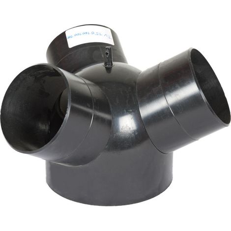 Desviador de 3 vias para manguera de extraccion de virutas 150-3x100 mm Holzmann
