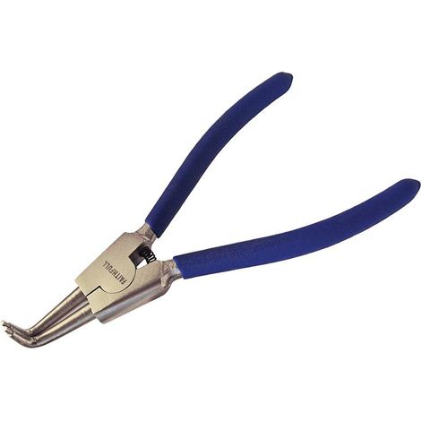 Faithfull Outside Bent Circlip Pliers in CRV Steel, 180mm (7-inch) Heavy-Duty Retaining Ring Pliers (1/3)