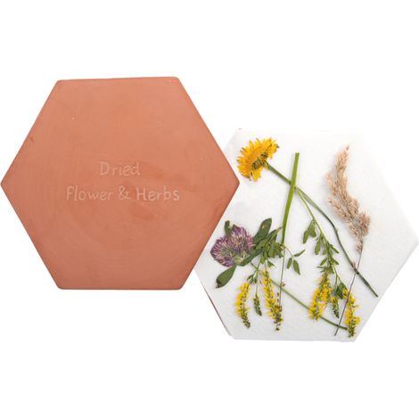 Presse-fleurs en terre cuite pour micro-ondes (1/5)