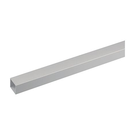 PROFILO QUADRELLO VUOTO ARCANSAS - ALLUM ARGENTO S.MM 1,0 MM 15X15 H.CM 100- 5 pezzi